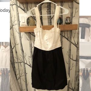BCBG Black and White Cocktail Dress